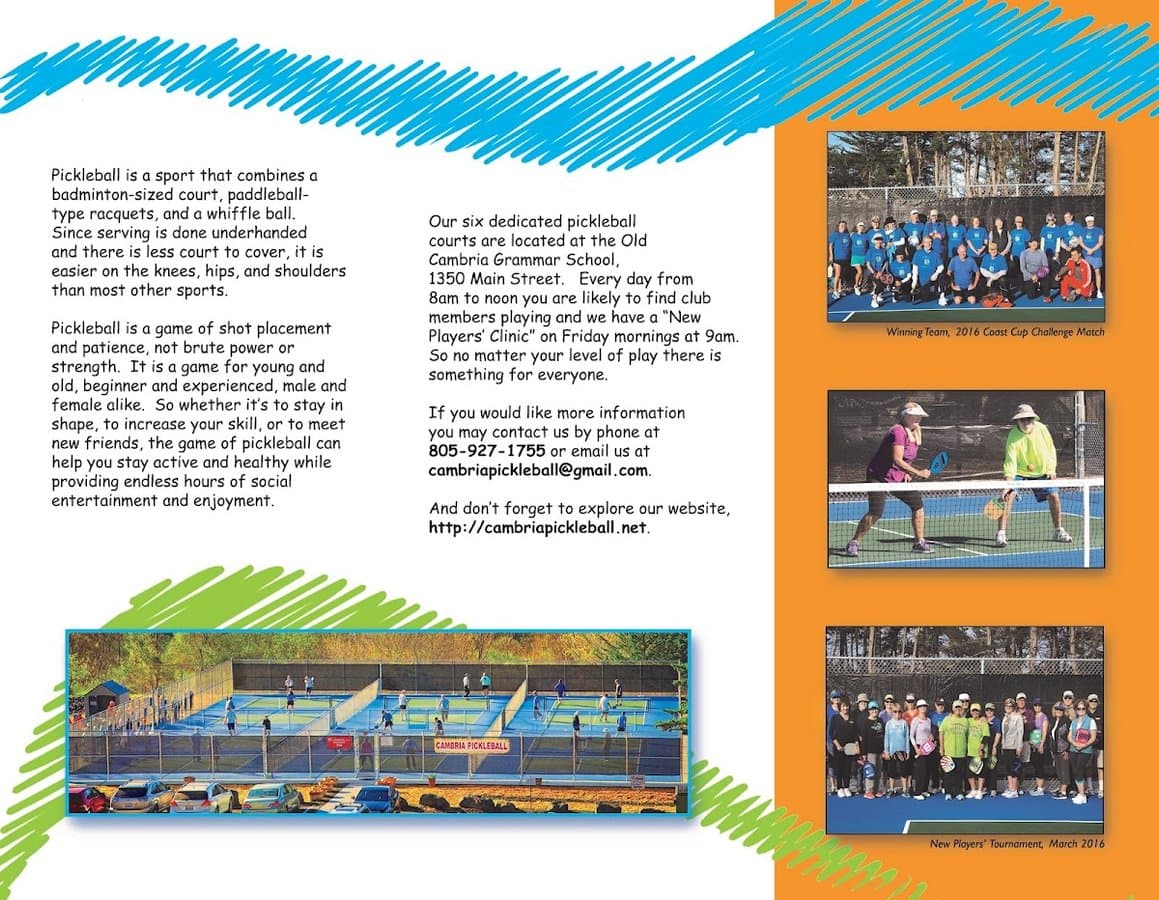 Cambria Pickleball by the Sea
